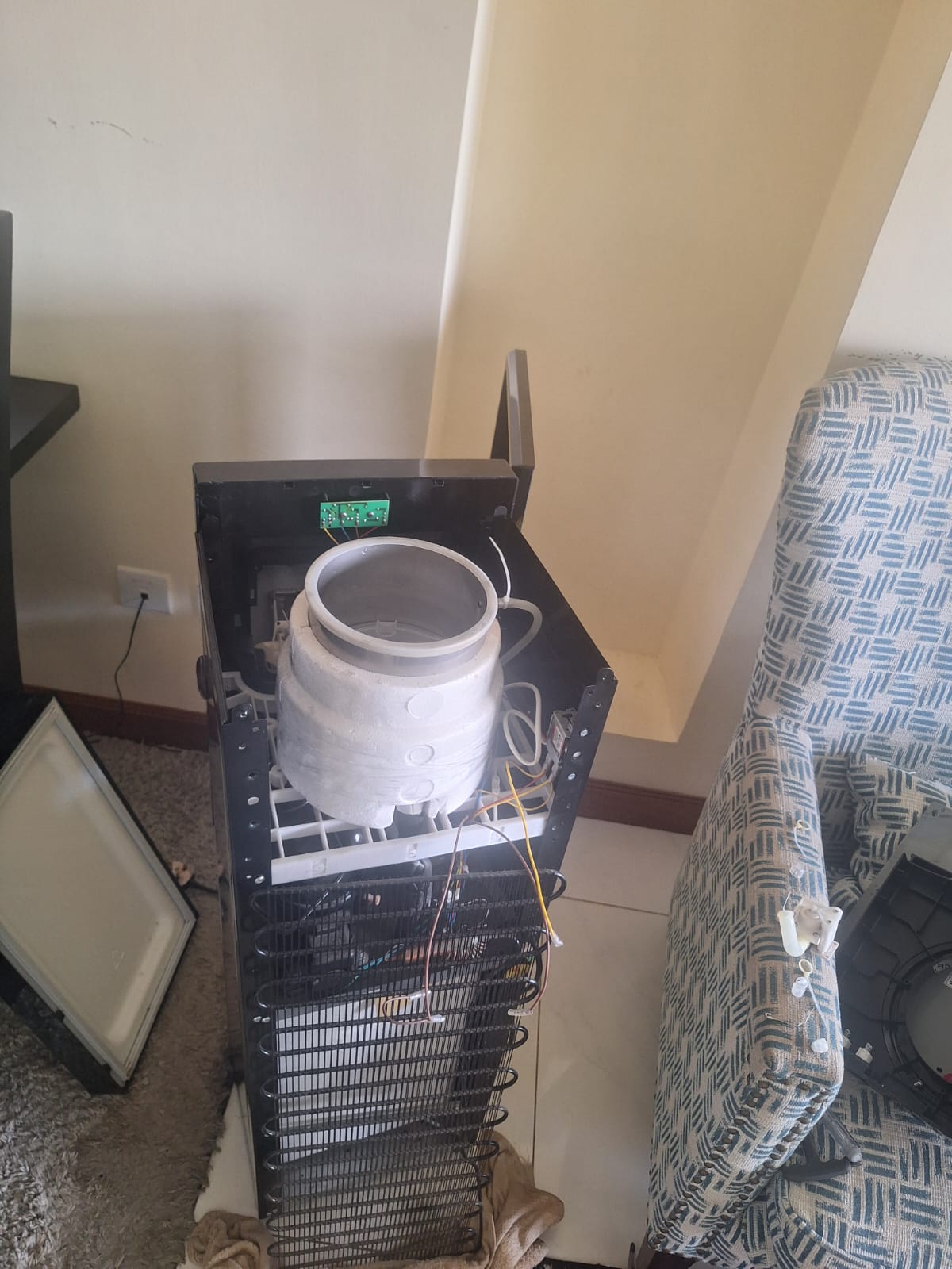 Hot & cold water dispenser back panel repair — Nairobi